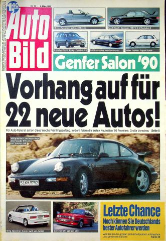 Deckblatt Auto Bild (10/1990)
